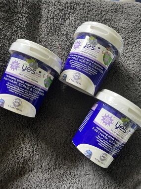 YesTo Super Blueberries 3-in-1 Mask Scrub cleanser set of 3